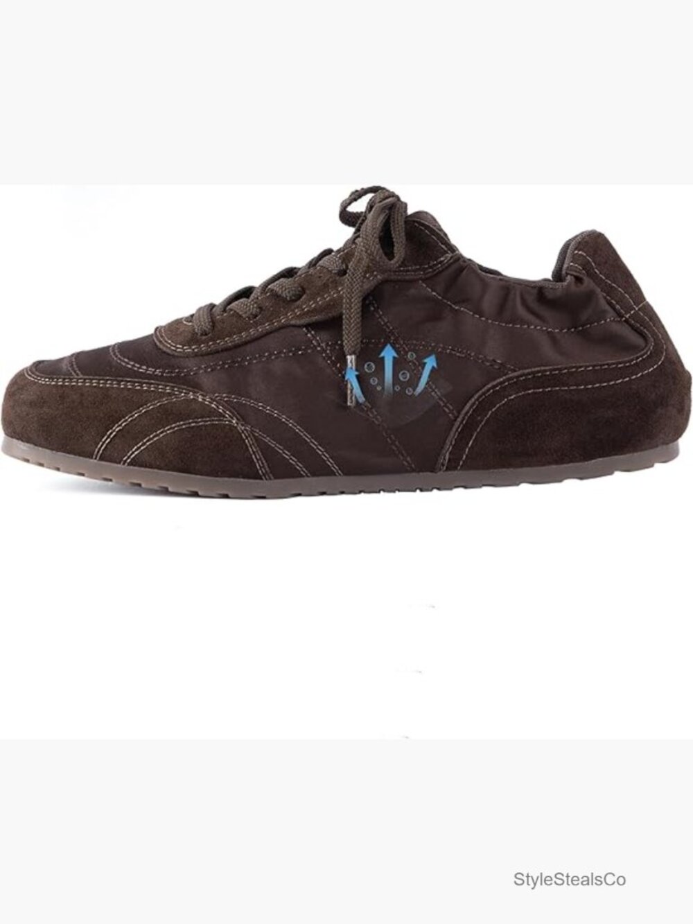 Retro Suede Satin Fashion Sneakers with Cushioned Insole Lightweight Casual